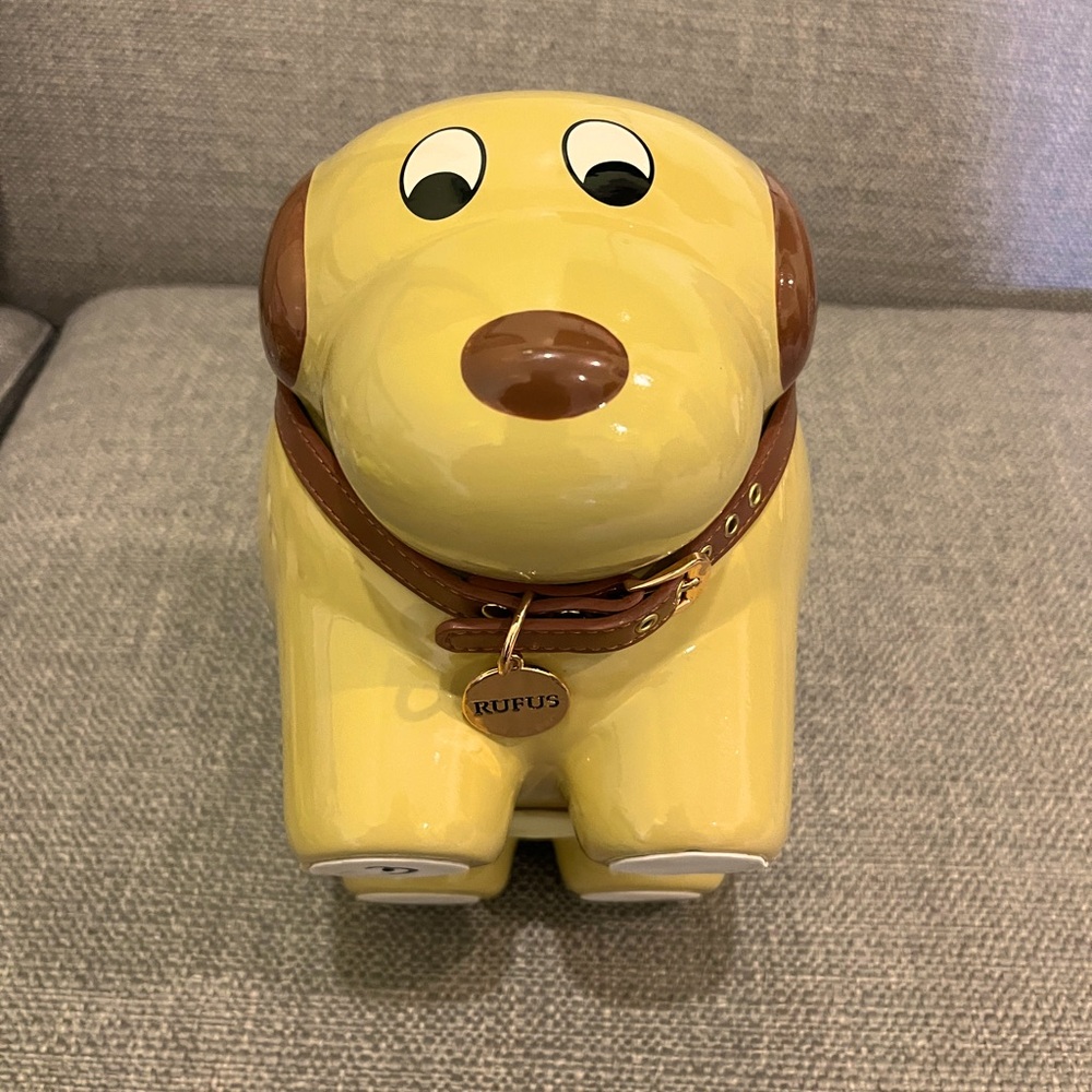 Rufus doggy bank by Target